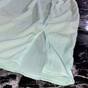 Mint Ribbed Strappy Bodycon Dress US SIZE 8